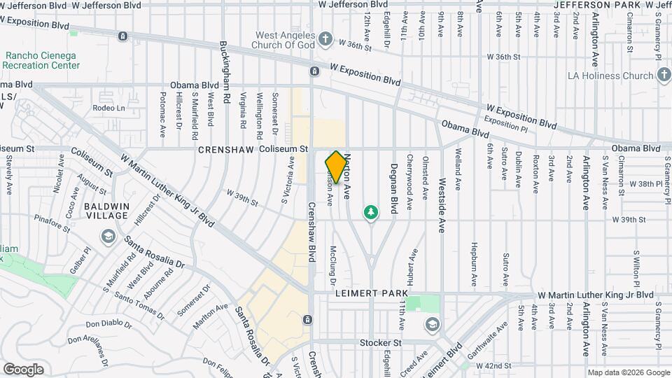 3834-3836 S Bronson Ave Mapa y Detalles de la Ubicación