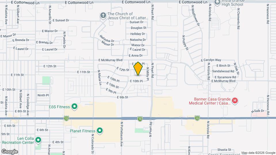 1449 E 11th St Map and Location Details