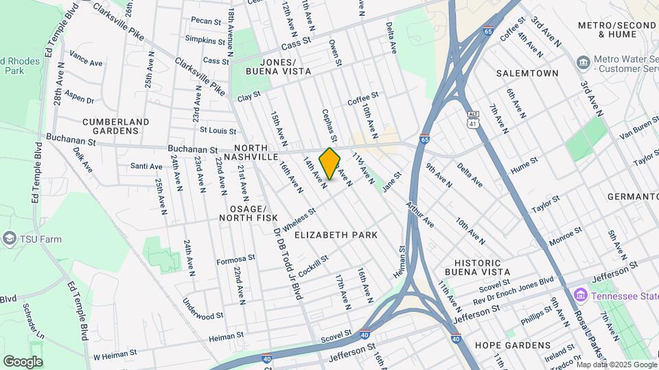 1708 14th Ave N Mapa y Detalles de la Ubicación