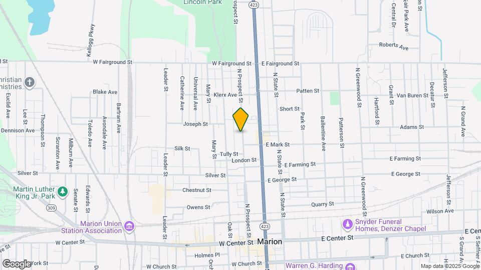 443 N Prospect St, Unit downstairs Map and Location Details