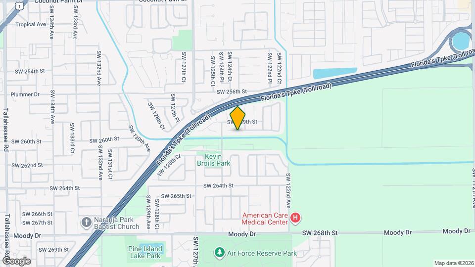 12400 SW 259th Terrace Map and Location Details