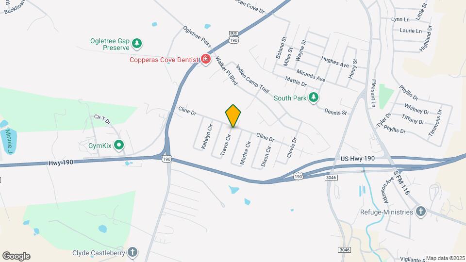 1103 Travis Cir Map and Location Details