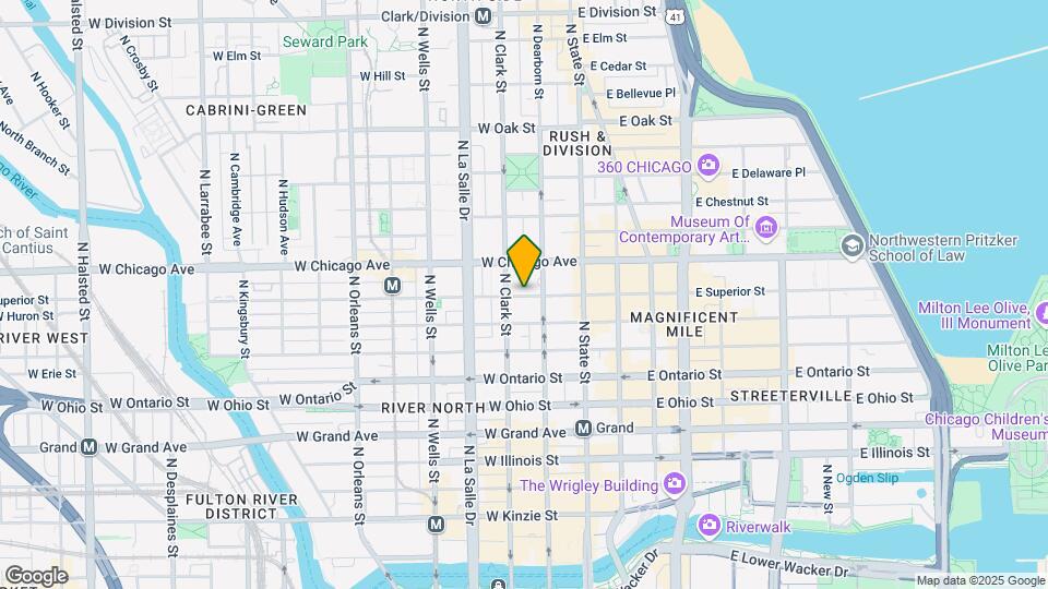 6 W Superior St Map and Location Details