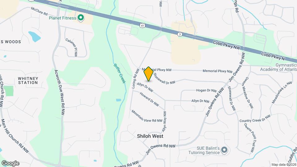 3866 Allyn Dr NW Map and Location Details