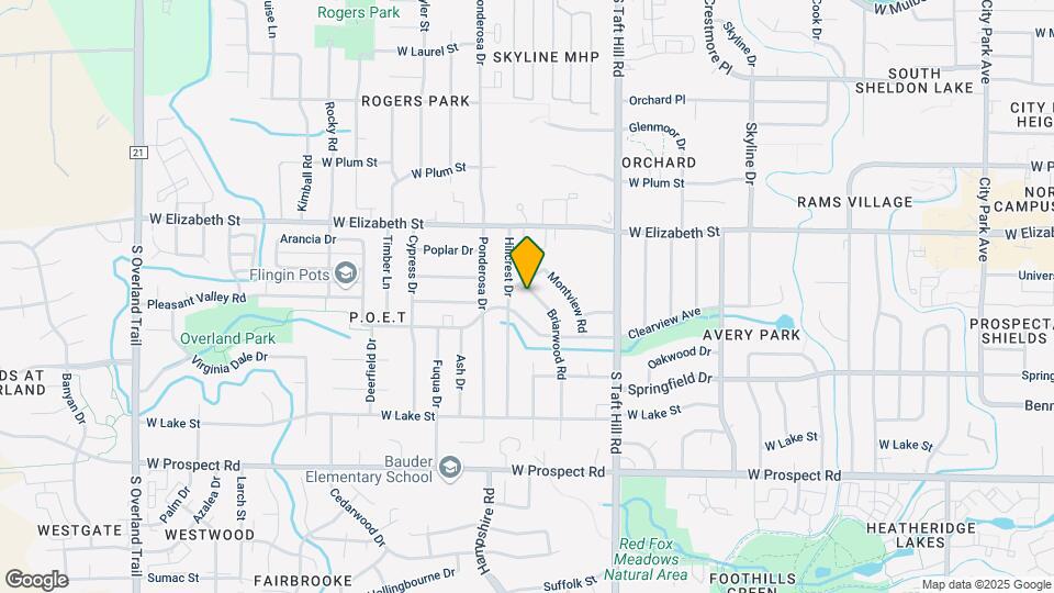 1033 Briarwood Rd Map and Location Details