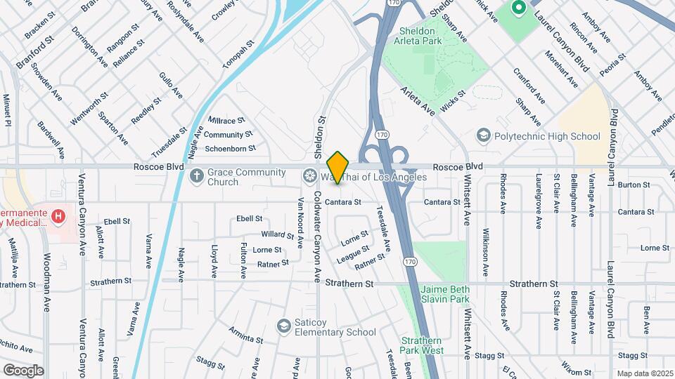8221 Alcove Ave Mapa y Detalles de la Ubicación