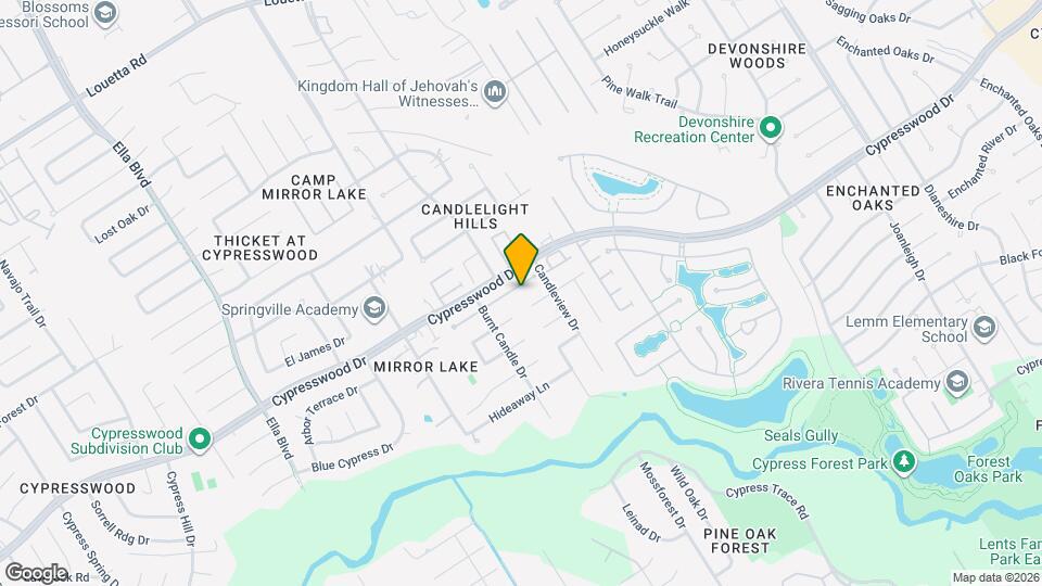 3227 Candlepine Dr Map and Location Details