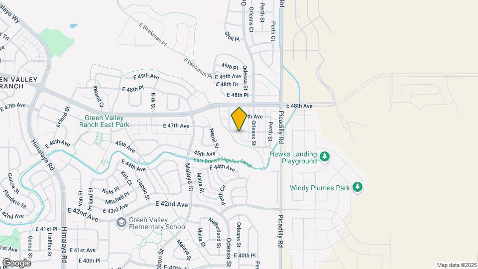 21450 E 46th Ave Map and Location Details