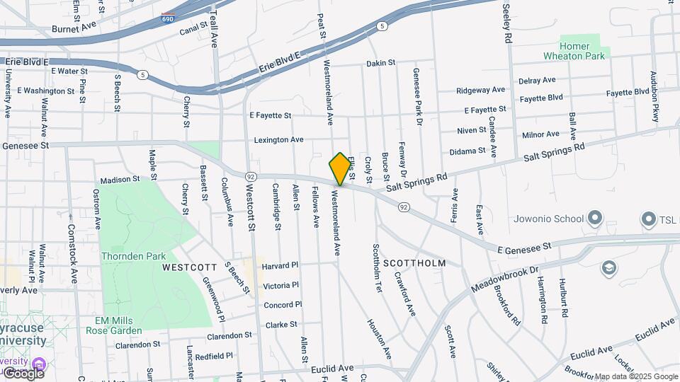 2406 E Genesee St Map and Location Details