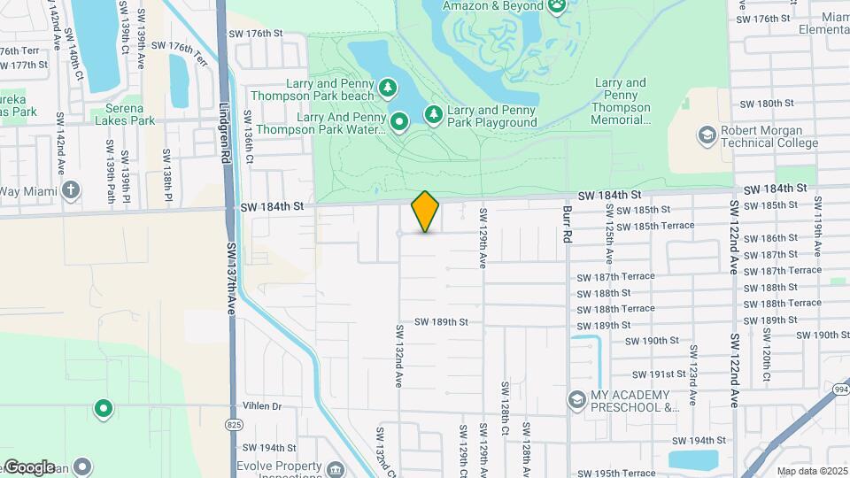 13102 SW 185th Terrace Map and Location Details