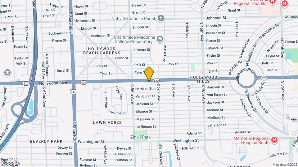 5300 Hollywood Blvd Map and Location Details