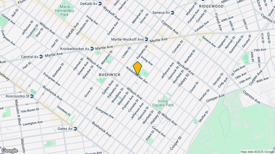 628 Knickerbocker Ave Map and Location Details