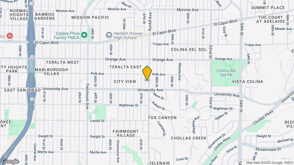 4044 Euclid Ave Map and Location Details