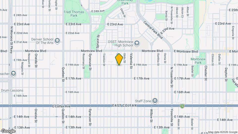1790 Ulster St Map and Location Details