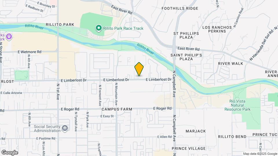 1511 E Limberlost Dr Map and Location Details