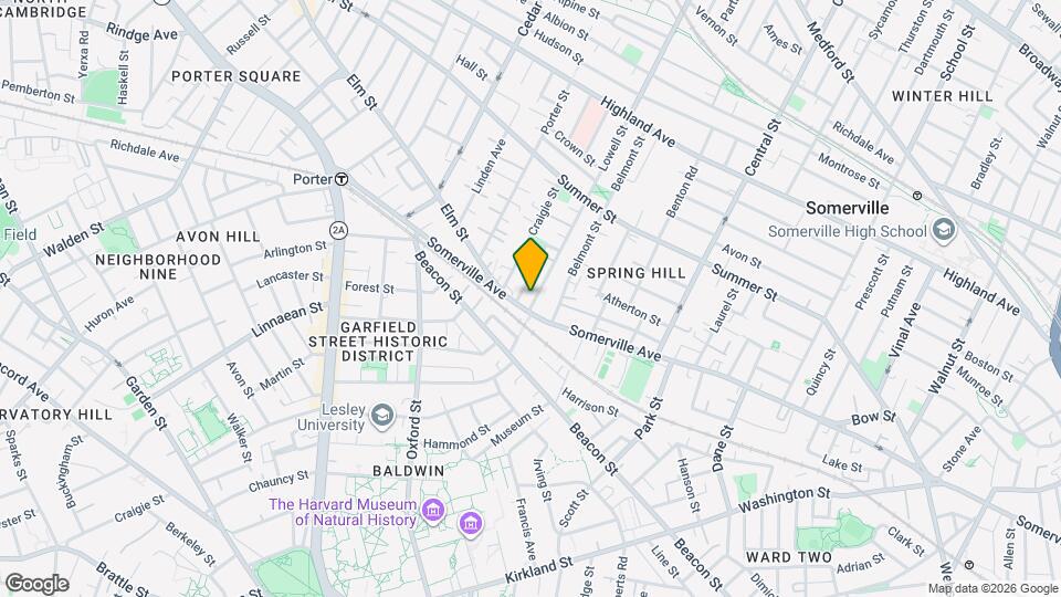 10 Lowell St, Unit 1 Mapa y Detalles de la Ubicación