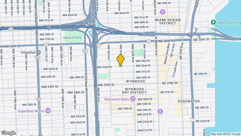 3128 NW 3rd Ave Map and Location Details