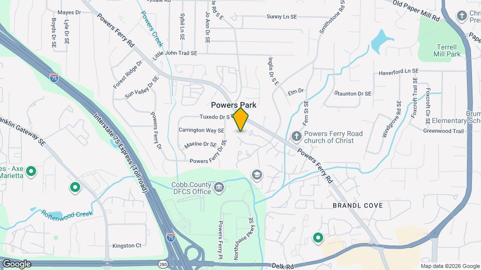 2106 Palmyra Dr Map and Location Details