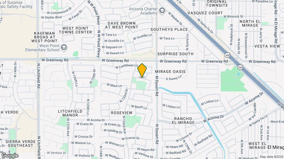 13227 W Port Au Prince Ln Map and Location Details