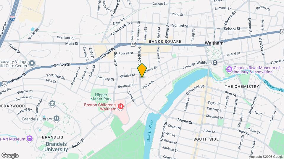 100 Prospect St Map and Location Details