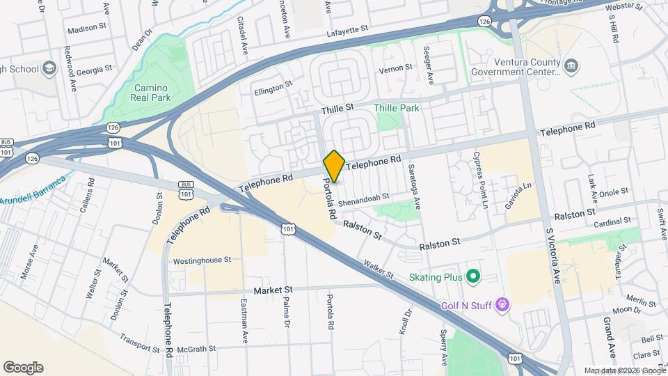 1180 Portola Rd Map and Location Details