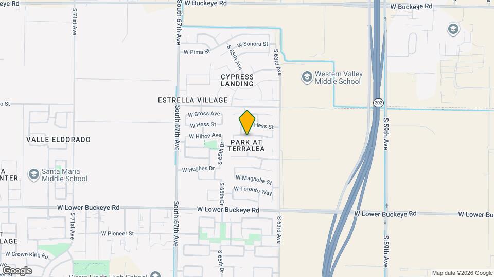 6347 W Hilton Ave Map and Location Details