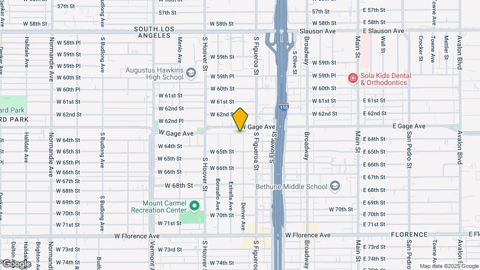 6321 Denver Ave Map and Location Details