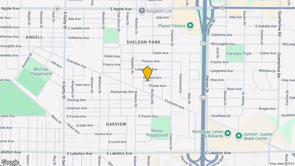 1264 Flower Ave Map and Location Details