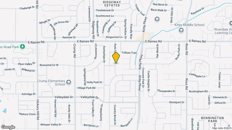 4290 Park Forest Dr Map and Location Details