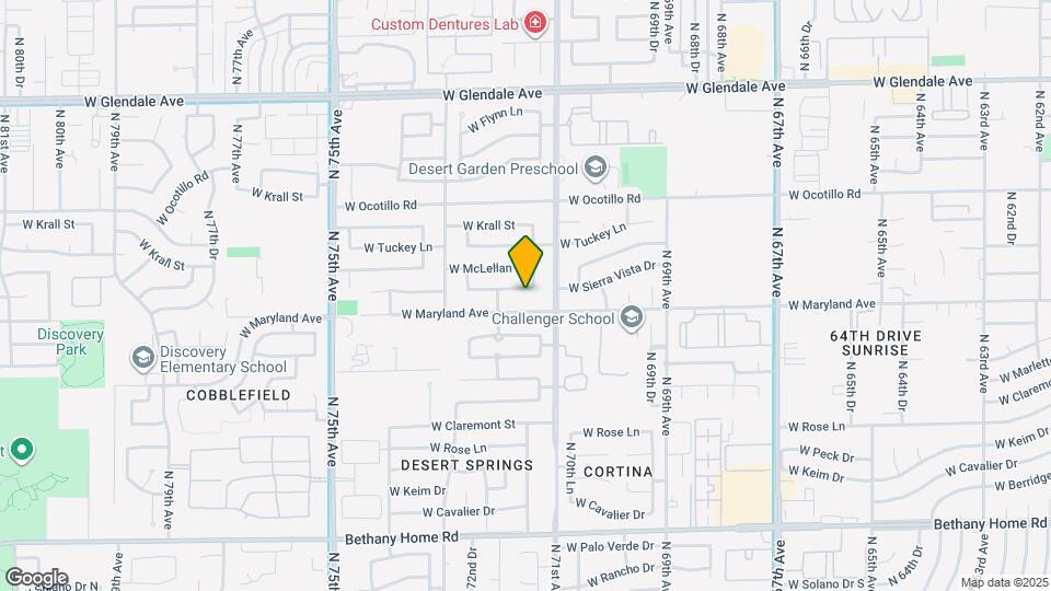 7121 W Sierra Vista Dr Mapa y Detalles de la Ubicación