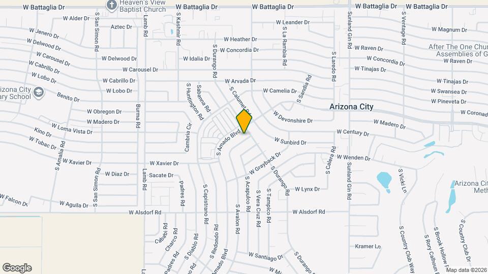 13918 S Avalon Rd Map and Location Details