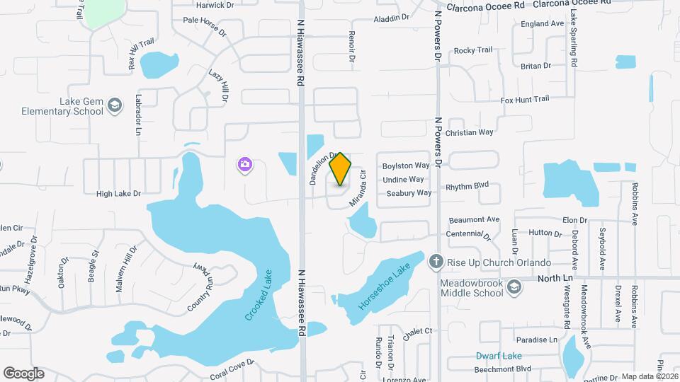 6643 Hiawasse Meadows Dr Mapa y Detalles de la Ubicación