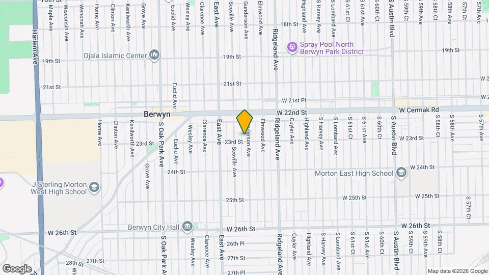 2234 Gunderson Ave Map and Location Details