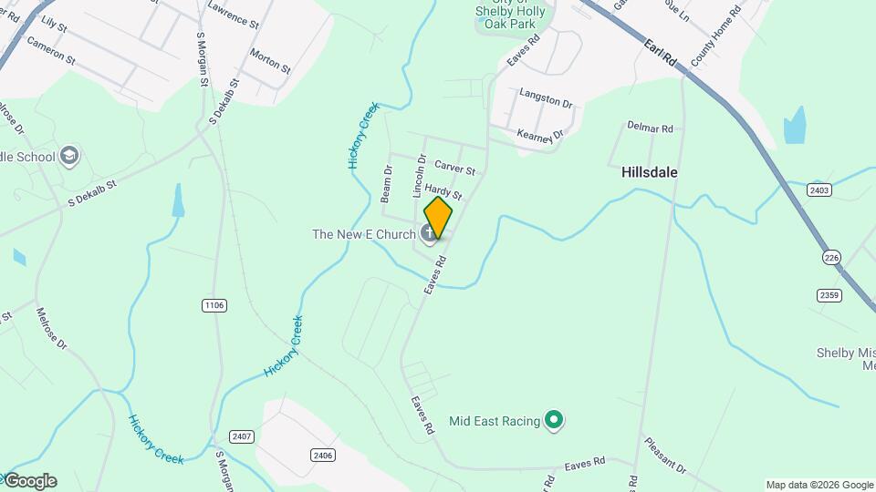 1640 Eaves Rd Map and Location Details