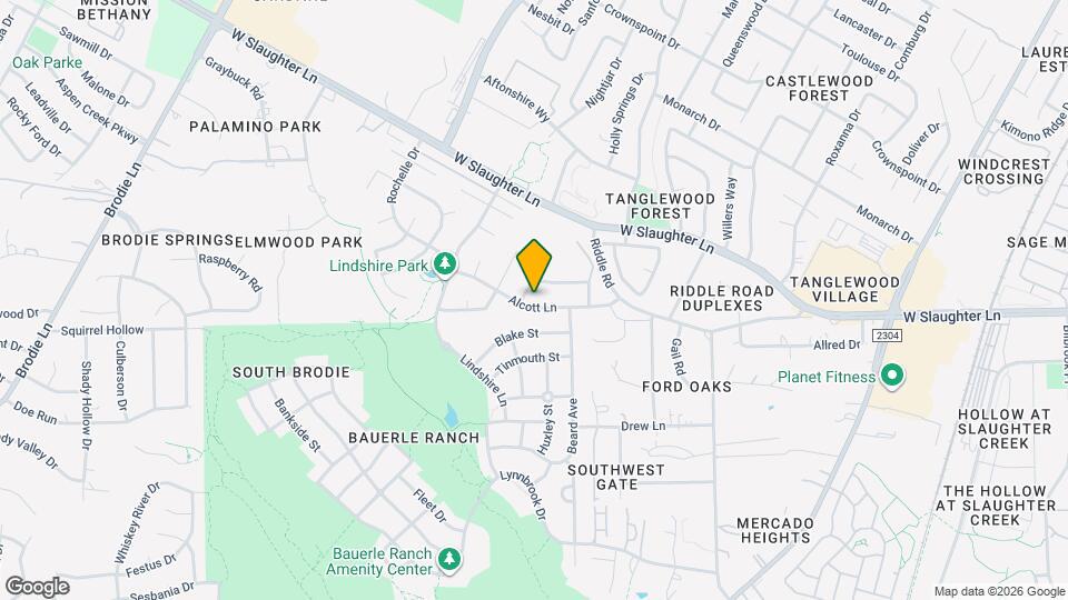 2630 Alcott Ln Map and Location Details