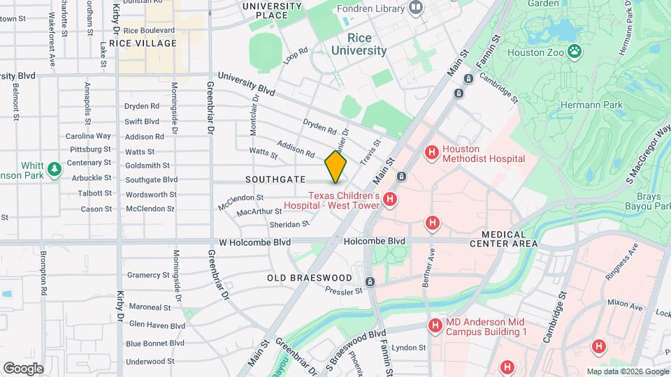 2021 Southgate Blvd Map and Location Details