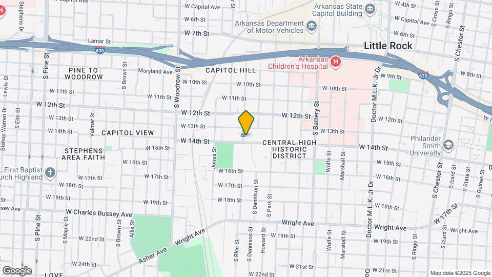 2324 W Daisy L Gatson Bates Dr Mapa y Detalles de la Ubicación