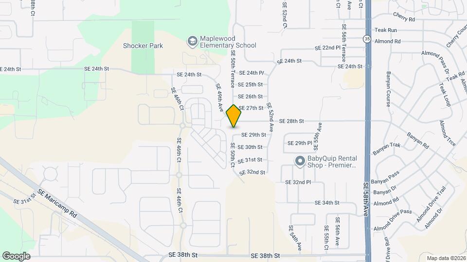 5011 SE 29th St, Unit 5011B Mapa y Detalles de la Ubicación