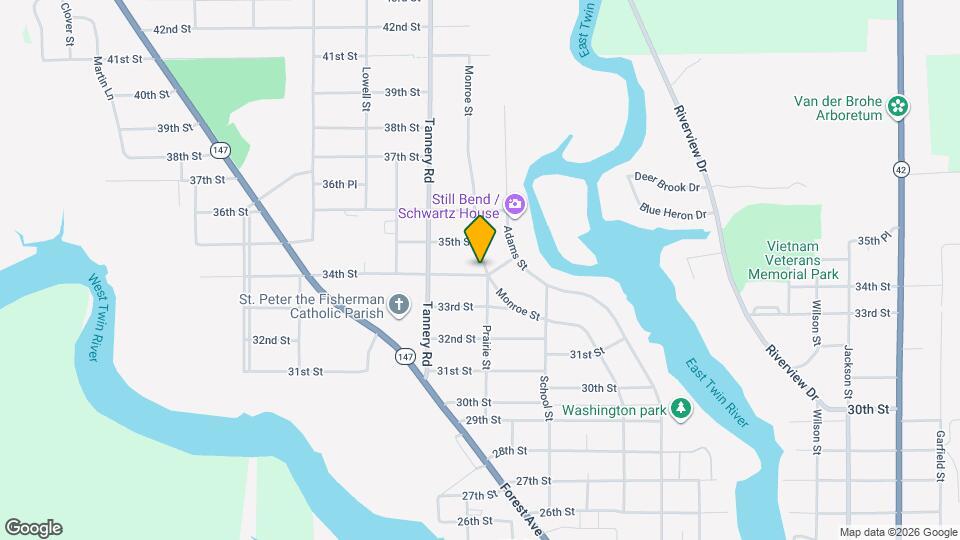 2136 34th St Map and Location Details
