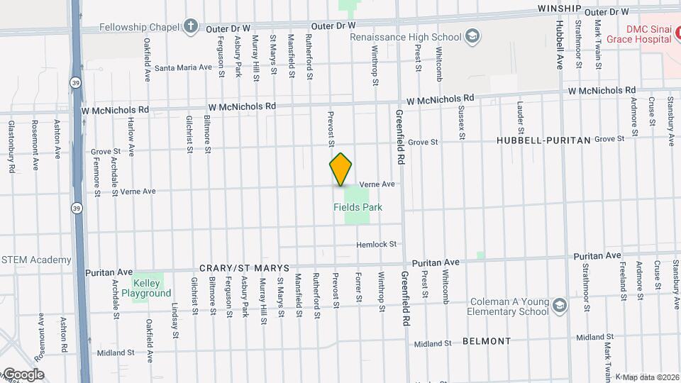 16606 Prevost St Map and Location Details