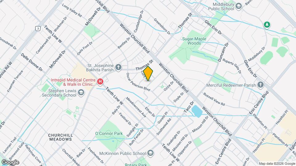 3422 Stoney Crescent Map and Location Details