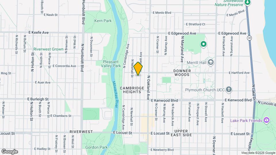 3267 N Bartlett Ave, Unit UWM / East-Side 3BR lower flat Mapa y Detalles de la Ubicación