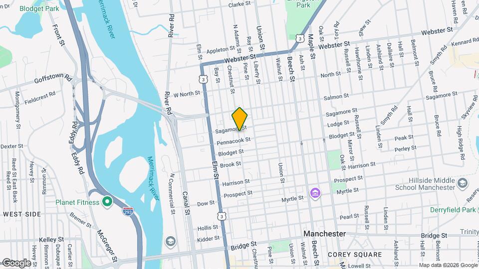 673 Chestnut St Map and Location Details