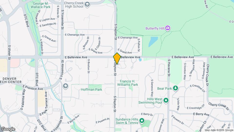 5209 S Emporia Way Map and Location Details