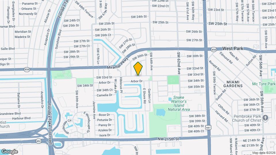6516 SW 33rd St Mapa y Detalles de la Ubicación