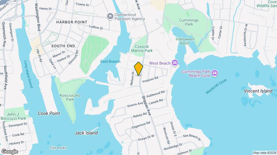 1103 Shippan Ave Map and Location Details