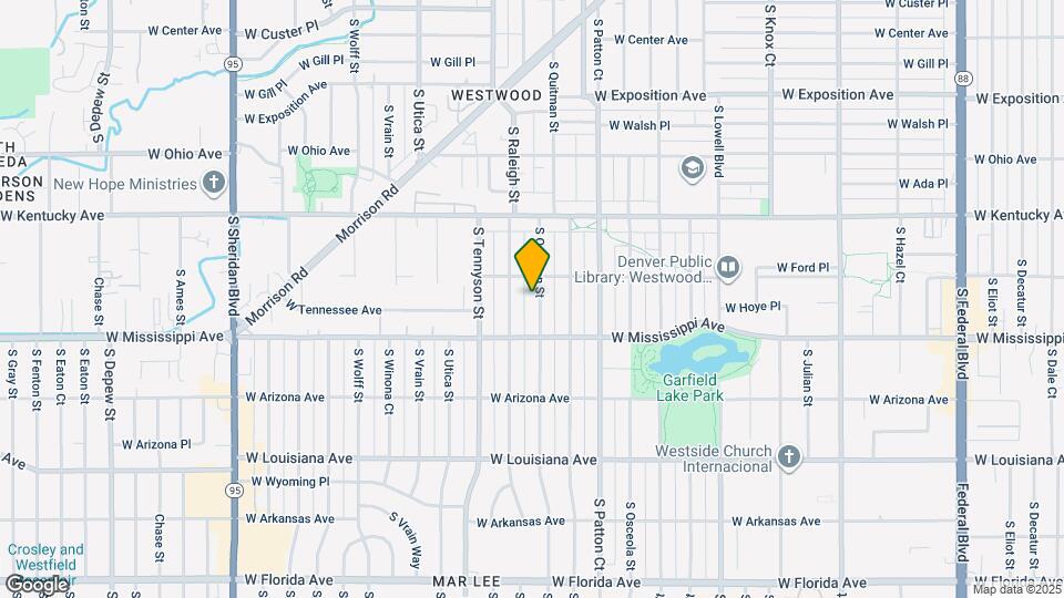 1035 S Quitman St Mapa y Detalles de la Ubicación