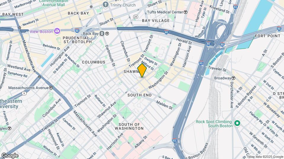 303 Shawmut Ave, Unit 07 Map and Location Details