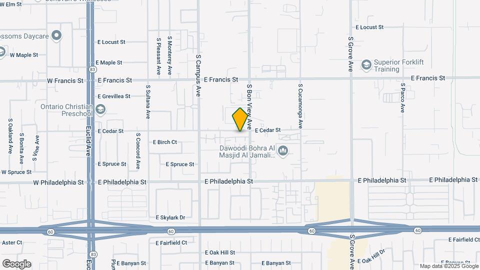 840 E Cedar St Map and Location Details