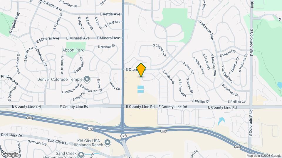 2666 E Otero Pl Map and Location Details